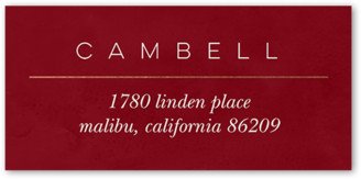 Address Labels: Simple And Elegant Address Label, Red, Address Label, Matte