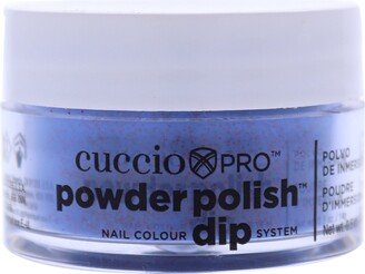 Pro Powder Polish Nail Colour Dip System - Purple With Red Glitter by Cuccio Colour for Women - 0.5 oz Nail Powder