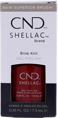 Shellac Nail Color - Brick Knit by for Women - 0.25 oz Nail Polish
