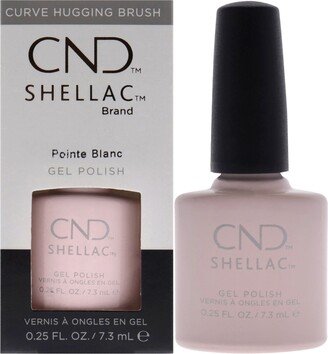 Shellac Nail Color - Pointe Blanc by for Women - 0.25 oz Nail Polish