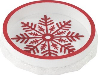 Sparkle Snowflakes Holiday Resin Soap Dish