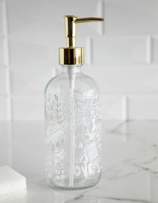 NATURAL LIFE Doodles Glass Soap Dispenser