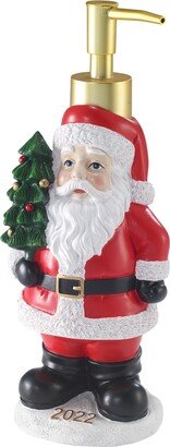 Santa with Tree Holiday Resin Soap/Lotion Pump