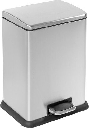 58L Stainless Steel Step Trash Can With Lid