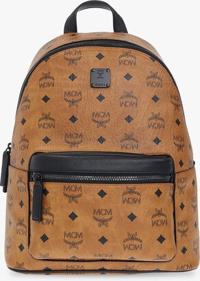 Backpack With Logo Unisex - Brown-AA