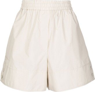 Elasticated Above-Knee Shorts