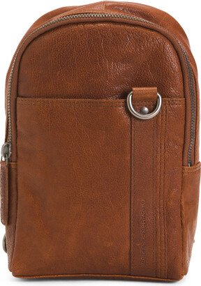 Leather Sling Backpack for Women-AC