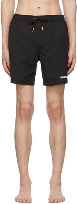 Black Polyester Swim Shorts