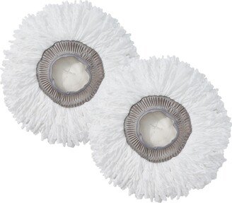 2-Piece Round Mop Pad Replacement Set for Spray-360 Clean Everywhere Spray Mop Kit