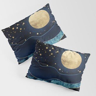 Golden Moon Pillow Sham