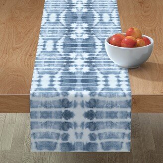 Table Runners: Kanoko Shibori Tie Dye - Blue Table Runner, 72X16, Blue