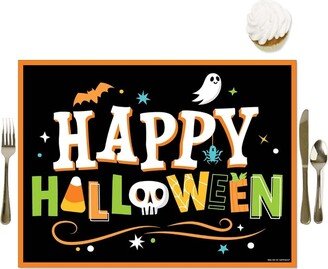 Big Dot of Happiness Jack-O'-Lantern Halloween - Party Table Decorations - Kids Halloween Party Placemats - Set of 16