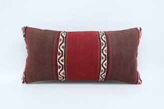 Designer Pillows, Throw Pillow Covers, Home Decor Pillow, Red Cushion, Striped Cover, Antique Gift For Men 5805