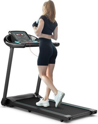 Superfit 2.25HP Electric Running Machine Treadmill Bluetooth Speaker APP Control Blue