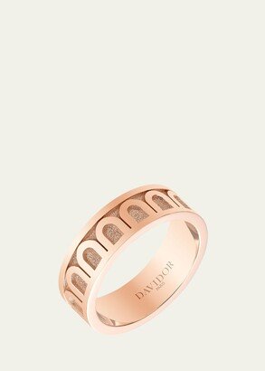 L'Arc de Davidor 18k Rose Gold Ring - Med. Model, Satin Finish, Sz. 53