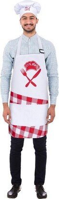 Dress Up America Apron Set for Adults - Chef Hat and Apron Set - One Size