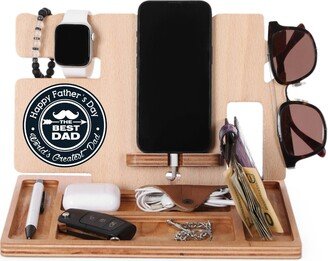 Gift Ideas For Stepdad, Happy Stepfather's Day, Second Dad, Wooden Father's Day Gift, Docking Station Fathers Idea