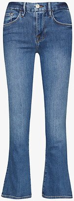 Womens Samson Le Crop Mini Boot Bootcut Mid-rise Stretch-denim Jeans