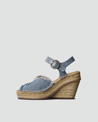 Santiago Wedge Espadrille- Cotton Platform Sandal