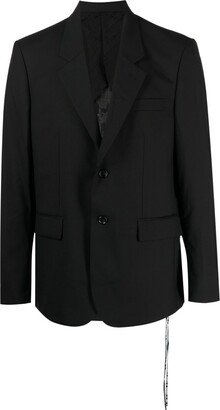 Skull-Print Wool Blazer