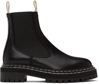 Black Lug Sole Chelsea Boots