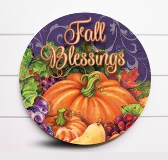 Wreath Sign, Fall Blessings Pumpkin Sugar Pepper Designs, Sign For, Door Decor