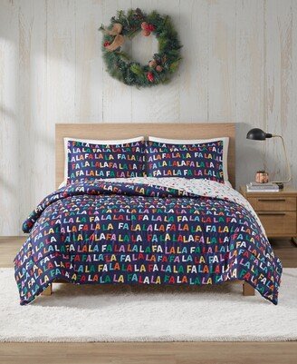 Holiday FaLaLa 3-Pc. Comforter Set, Created for Macy's