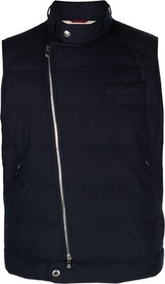 Zip-Up Padded Gilet-AD