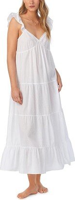 Long Modern Gown (White) Women's Pajama