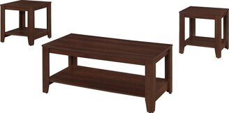 60.5 Cherry Table 3pcs Set - 60.5 x 82 x 57