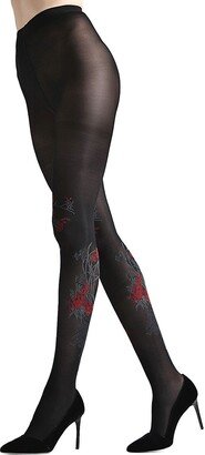 Nikko Floral Wave Opaque Tights