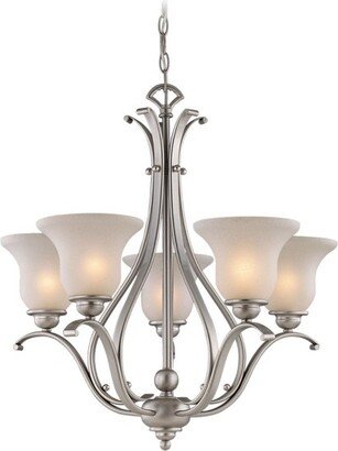 Monrovia 5 - Light Chandelier , Brushed Nickel