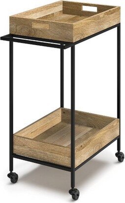 Trellis Bar Cart Natural - WyndenHall