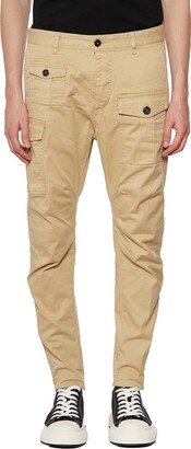 Straight-Leg Cargo Trousers-AT