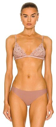 Charlotte Lace Triangle Bra in Tan