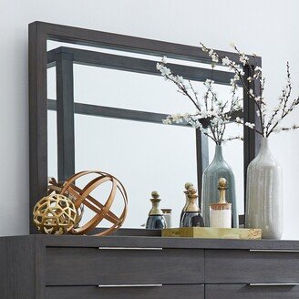 Carbon Loft Barron Mirror in Basalt Grey