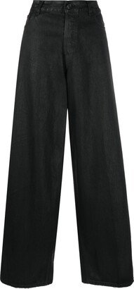 Wide-Leg High-Rise Trousers