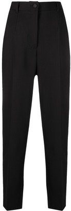 High-Waisted Tailored Trousers-BU