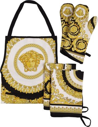 Printed cotton kitchen set