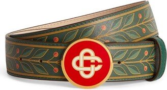 Leather Laurel Belt