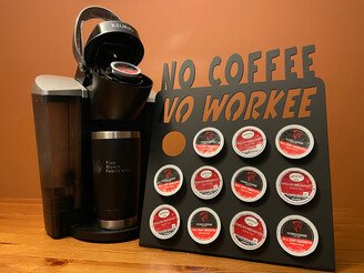 Metal K-Cup Coffee Pod Display, No Workee, Organizer, Holder, Keurig Storage, Pod, Stand