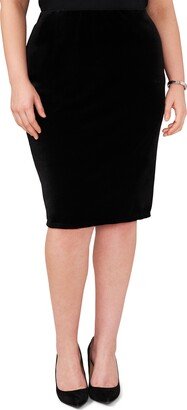 Velvet Pencil Skirt