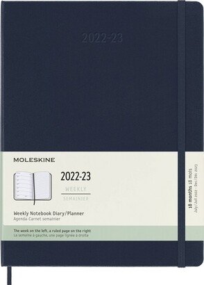 2023 Notebook Planner Weekly 18 Month XL Hard Cover Sapphire Blue