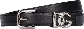 Logo leather belt-AI