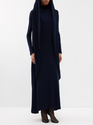 Hooded Jersey Maxi Dress