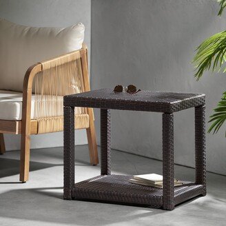 Boracay Outdoor Square Wicker Accent Table