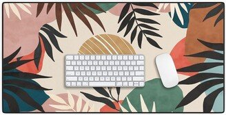 Marta Barragan Camarasa Modern tropical sunrise G Desk Mat