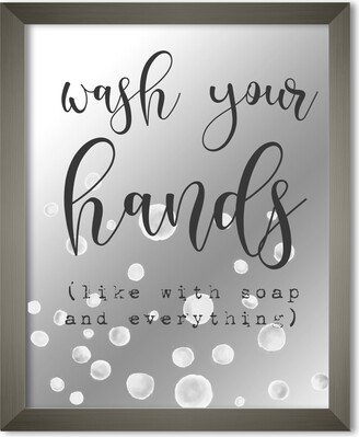 Wash Your Hands With Soap Bubbles, 11 x 14-AA