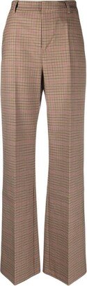 THE ANDAMANE High-Waisted Checked Trousers