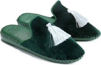 Not Just Pajama Women Classic Handmade Slippers - Green